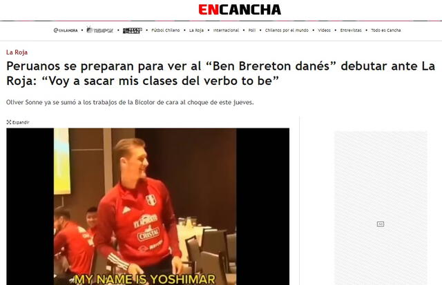Prensa chilena contra Oliver Sonne