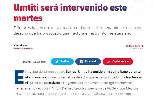 Barcelona Samuel Umtiti