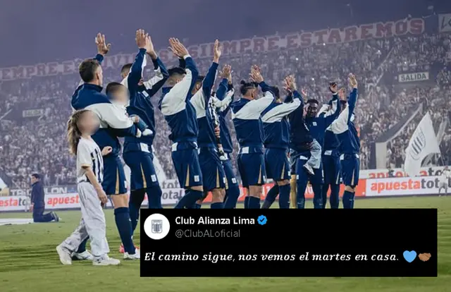 La publicación de Alianza Lima tras derrota ante Cienciano   