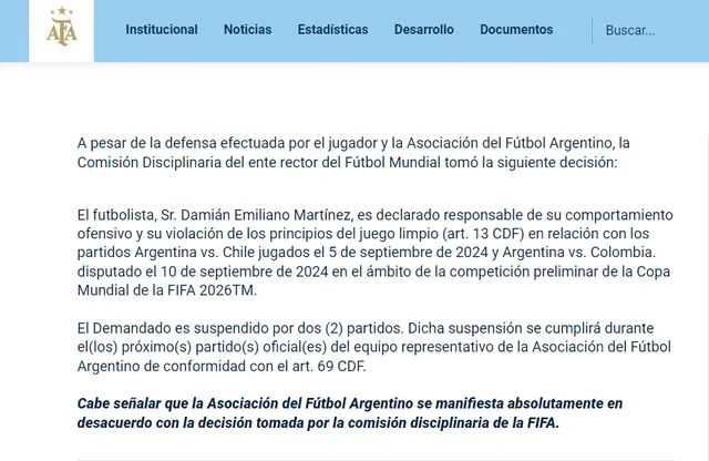 Emiliano Martínez, Selección Argentina
