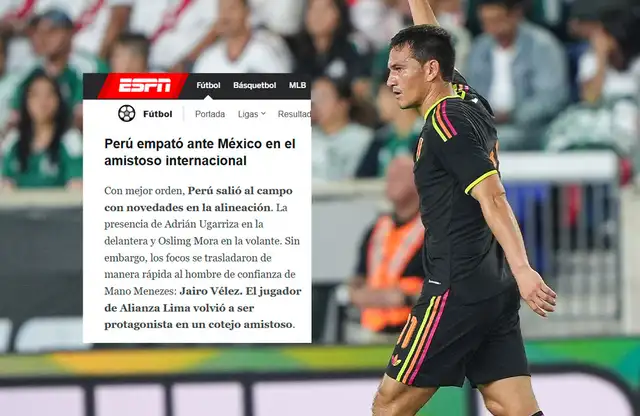 Jairo Vélez, Perú vs México, Selección peruana