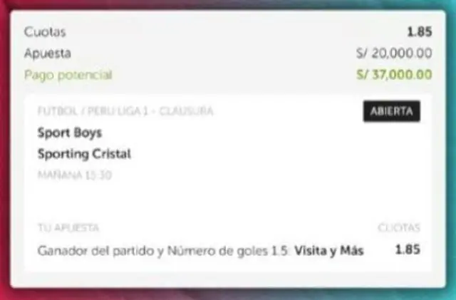 apuesta  sporting cristal vs sporting boys