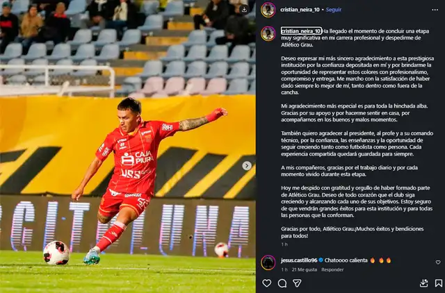 Cristian Neira, Atlético Grau