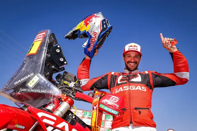 Sam Sunderland ganó en la competencia de motos Sam Sunderland ganó en la competencia de motos