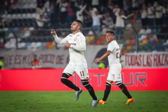 Luis Urruti puso el último gol de Univesitario ante Mannucci.   