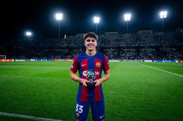 Pau Cubarsí, MVP ante Napoli por Champions. | FOTO: Instagram   