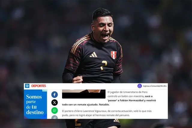 César Inga, Perú vs Chile