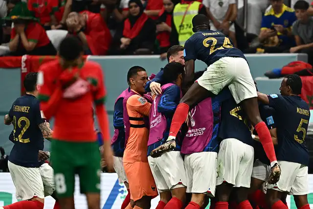 Francia eliminó a Marruecos en el Mundial 2022.