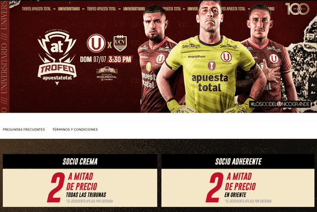 Universitario vs César Vallejo