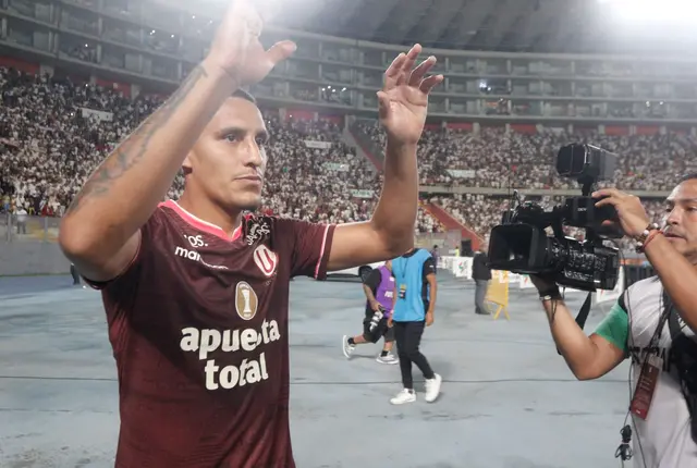 Álex Valera celebrando su gol ante Sport Boys en el Nacional. FOTO: Luis Jiménez - GLRP Álex Valera celebrando su gol ante Sport Boys en el Nacional. FOTO: Luis Jiménez - GLRP