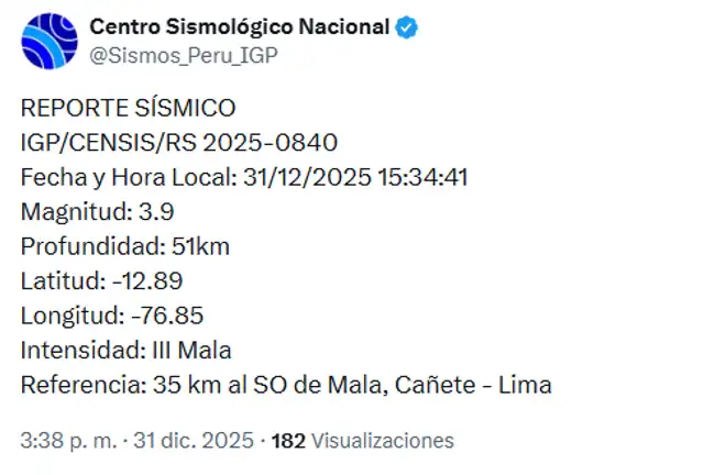 sismo hoy