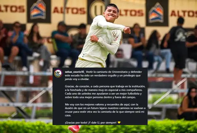 Sebastián Osorio, Universitario