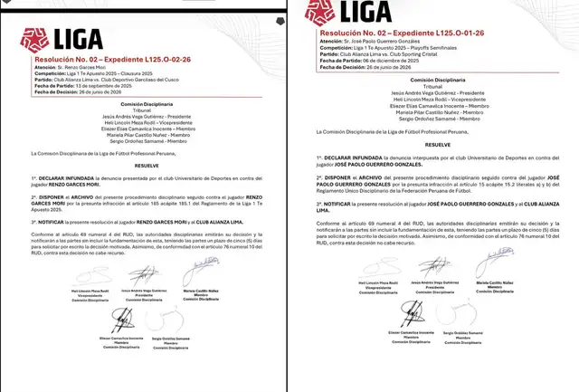 Comisión Disciplinaria declaró improcedente el reclamo de Universitario contra Paolo Guerrero y Renzo Garcés Comisión Disciplinaria declaró improcedente el reclamo de Universitario contra Paolo Guerrero y Renzo Garcés