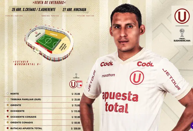 entradas universitario vs santa fe
