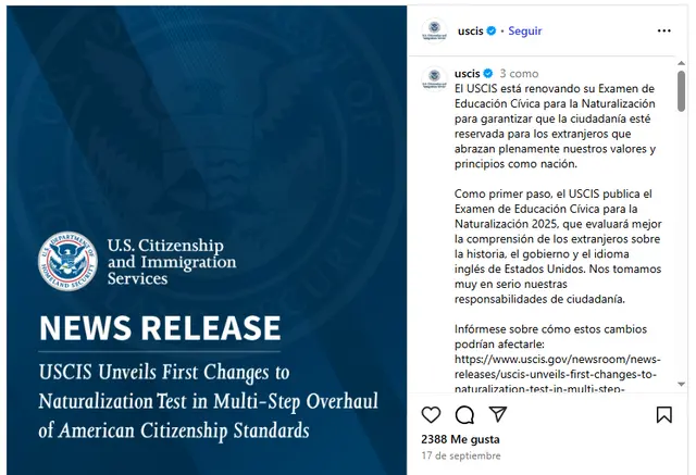 USCIS examen de ciudadanía USCIS examen de ciudadanía