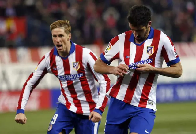 Atlético le gana al Real Madrid en la ida del Vicente Calderón. Atlético le gana al Real Madrid en la ida del Vicente Calderón.