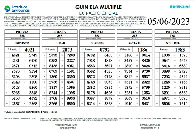 Extracto oficial de La Previa Extracto oficial de La Previa