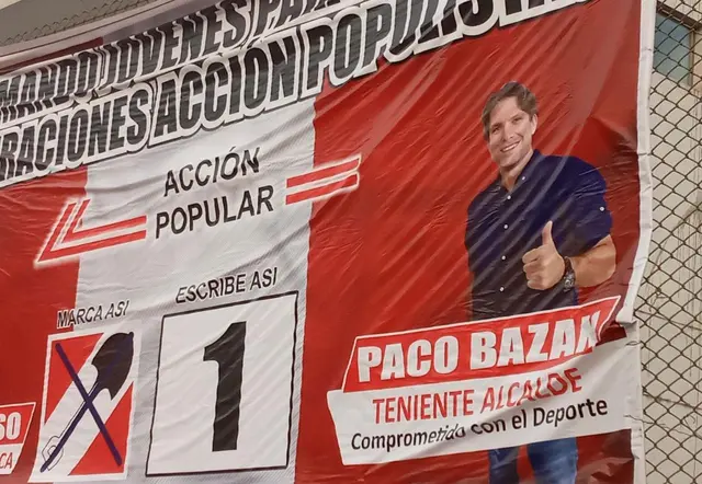 Paco Bazan, teniente alcalde, Accion Popular Paco Bazan, teniente alcalde, Accion Popular