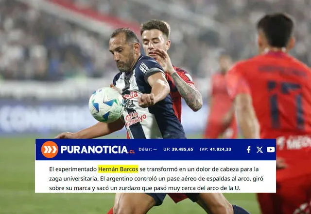 Hernán Barcos, Alianza Lima vs U de Chile