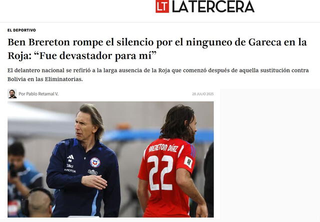 Ricardo Gareca, Ben Brereton