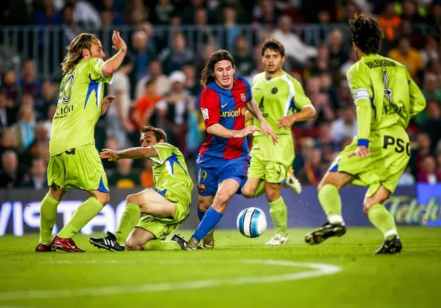 Lionel Messi y su gol contra Getafe en el 2007 Lionel Messi y su gol contra Getafe en el 2007