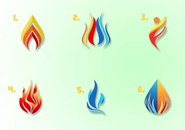 Test de personalidad: elige una llama de fuego.   