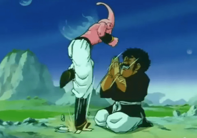 Dragon Ball, Majin Buu, Mr. Satán Dragon Ball, Majin Buu, Mr. Satán