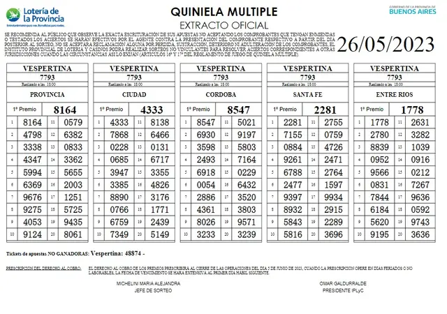 Quiniela extractos Quiniela extractos