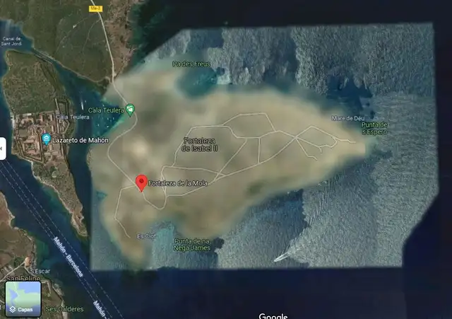 Google Maps Fortaleza de Isabel II