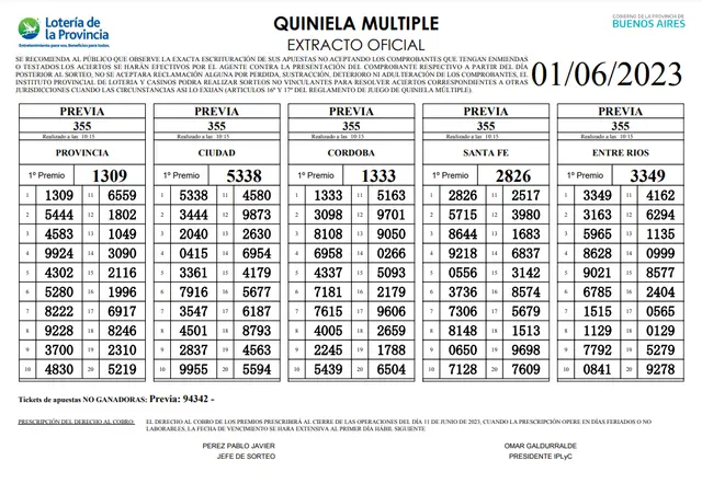 extracto oficial quiniela la previa extracto oficial quiniela la previa