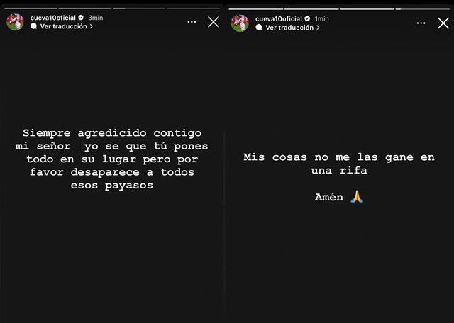 Potentes mensajes de Christian Cueva