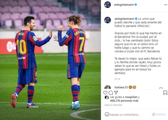 (Foto: Instagram Antoine Griezmann)   