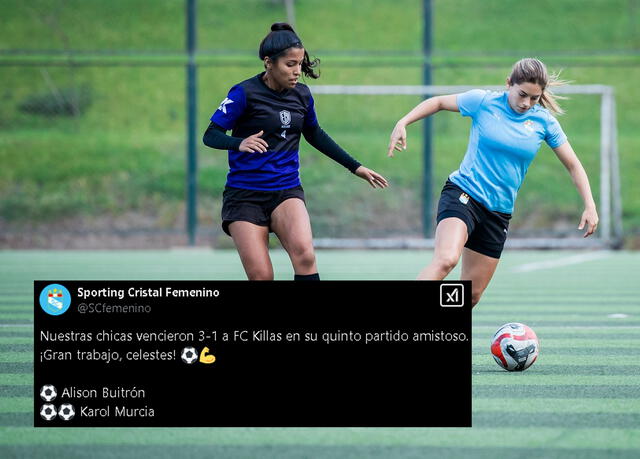La publicación de Sporting Cristal Femenino tras partido ante FC Killas La publicación de Sporting Cristal Femenino tras partido ante FC Killas