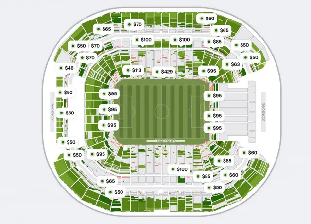 Precio de los tickets para el partido entre Colombia y Costa Rica