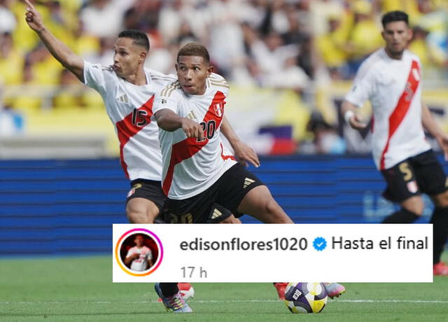 La publicación de Edison Flores en Instagram   