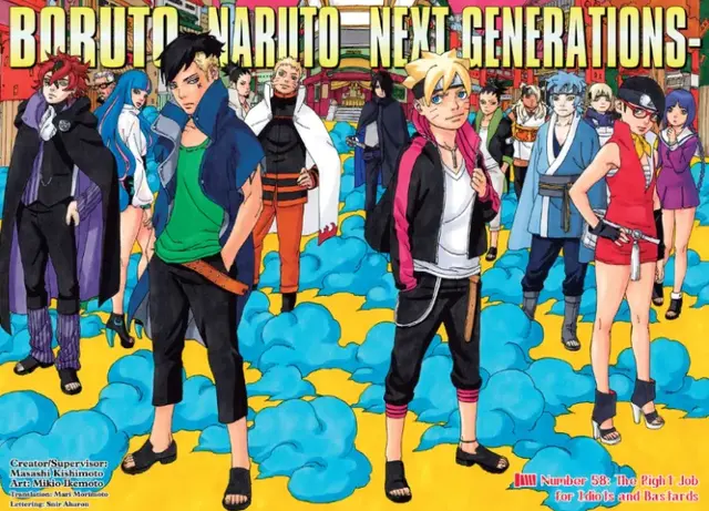 Poster oficial del manga de Boruto: Naruto Next Generations    