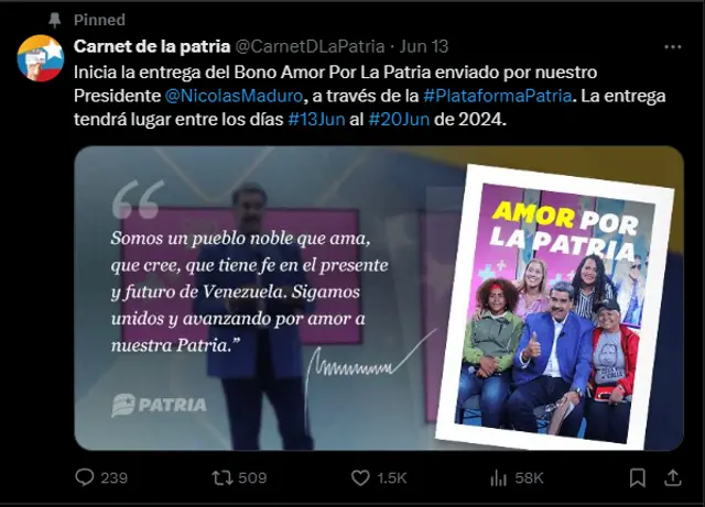 que bono está llegando hoy 2024 que bono está llegando hoy 2024