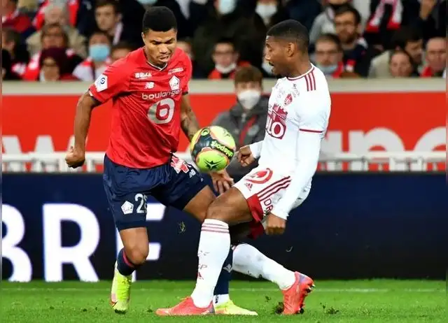 Stade Brestois contra Lille.