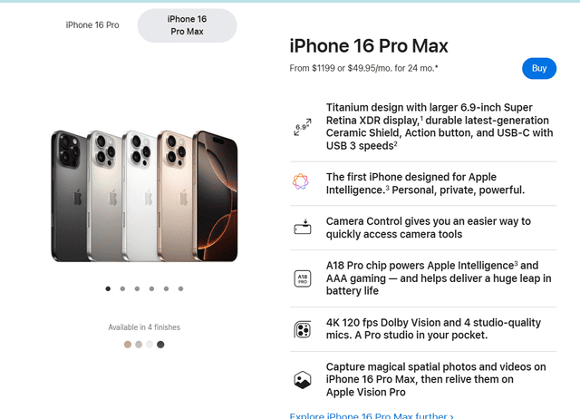 iPhone 16 Pro Max