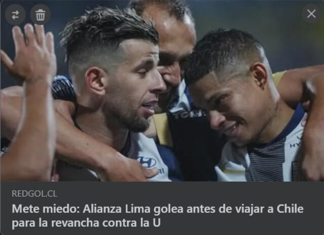 Prensa chilena informó sobre victoria de Alianza Lima. Prensa chilena informó sobre victoria de Alianza Lima.