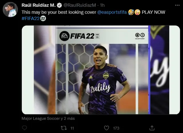 Raúl Ruidíaz y su mensaje a EA Sports sobre la portada del FIFA 22