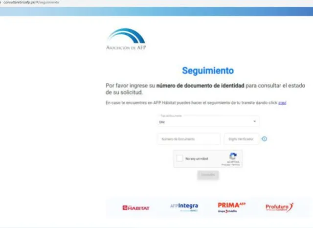 retiro solicitud seguimiento AFP calendario programación