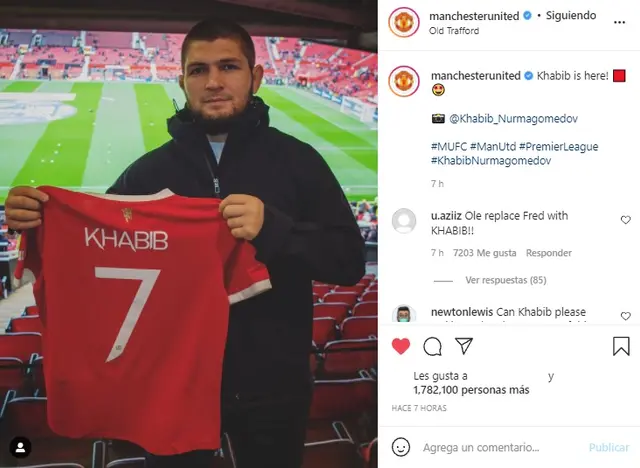 Khabib Nurmagomedov, Manchester United