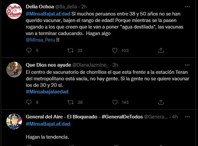 crean #MinsaBalaLaEdad