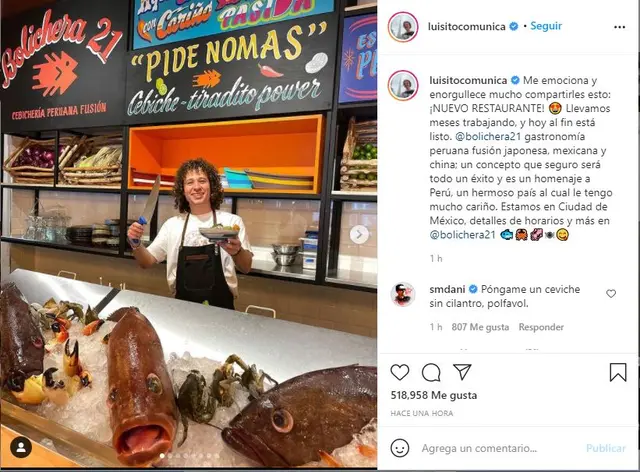 Luisito Comunica inaugura restaurante Luisito Comunica inaugura restaurante