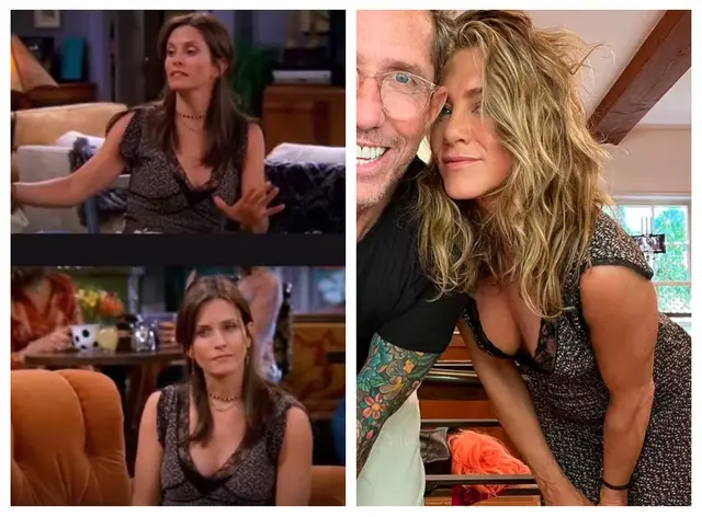 Jennifer Aniston, Jennifer Aniston con el vestido de Friends 