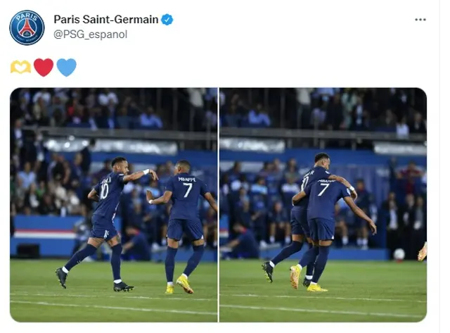 Neymar y Mbappé.  
