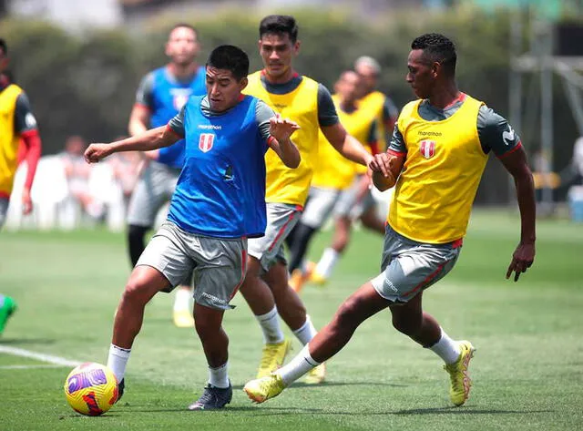 Andy Polar en el microciclo de la Selección Peruana con Juan Reynoso.   