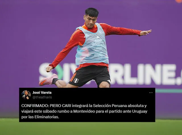 Piero Cari, Selección Peruana Piero Cari, Selección Peruana