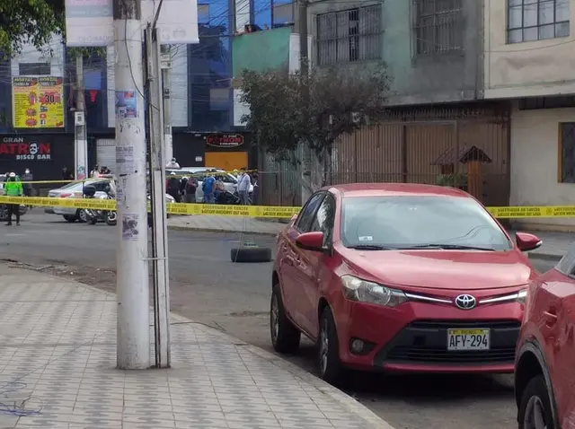 Policía cercó el lugar del incidente.   